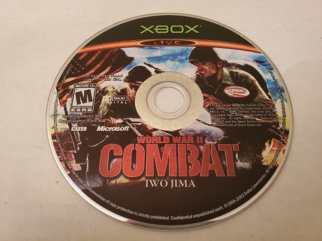 Microsoft Xbox World War II Combat Two Jima video game