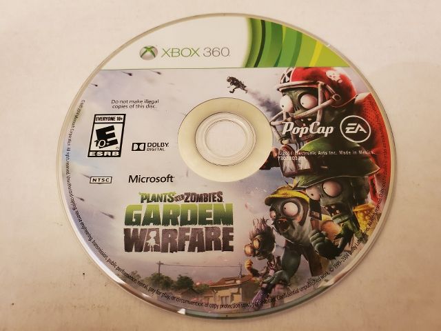Microsoft Xbox 360 Plants vs Zombies Garden Warfare video game