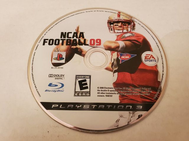 Sony PlayStation 3 NCAA Football 09 video game