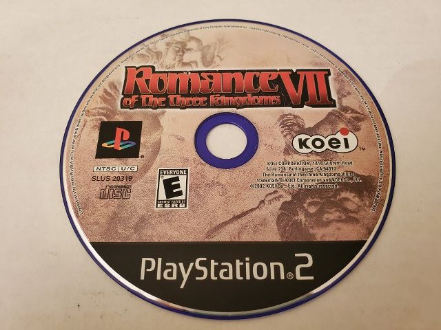 Sony PlayStation 2 Romance of the Three Kingdoms VII video game
