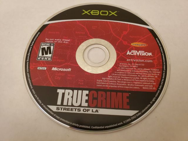 Microsoft Xbox True Crime Streets of LA video game