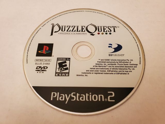 Sony PlayStation 2 Puzzle Quest video game