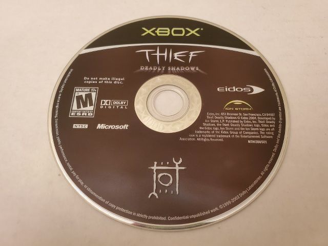 Microsoft Xbox Thief Deadly Shadows video game