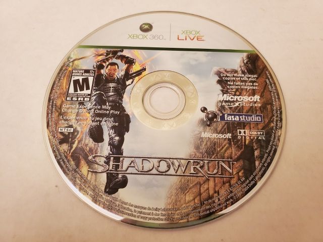 Microsoft Xbox 360 Shadowrun video game