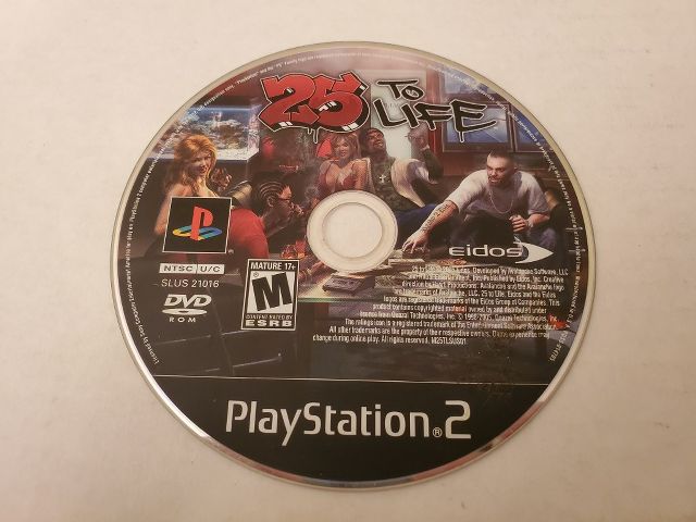 Sony PlayStation 2 25 To Life video game