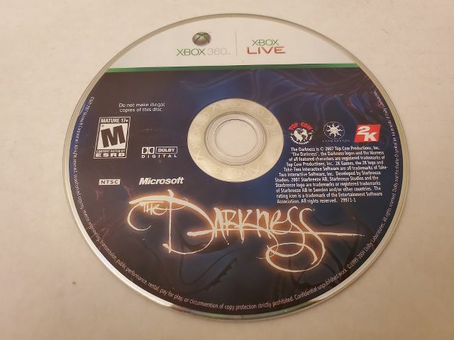 Microsoft Xbox 360 The Darkness video game