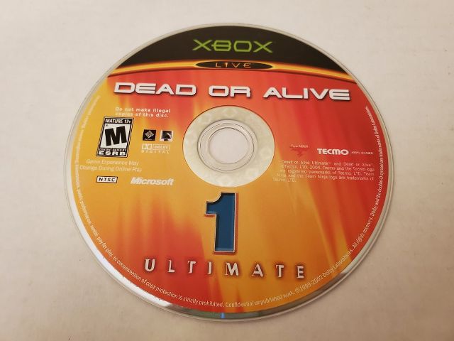 Microsoft Xbox Dead or Alive 1 Ultimate video game