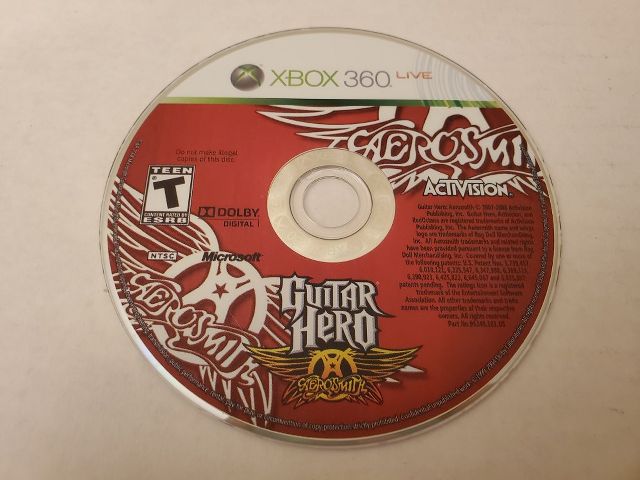 Microsoft Xbox 360 Guitar Hero Aerosmith video game