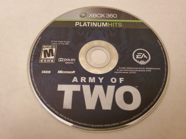 Microsoft Xbox 360 Army of Two Platinum Hits video game
