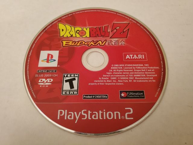 Sony PlayStation 2 Dragonball Z Budokai video game