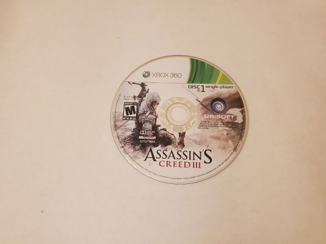 Microsoft Xbox 360 Assassin's Creed III - Disc 1 video game