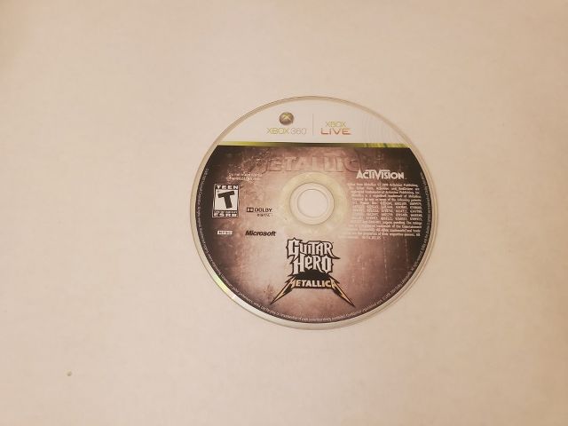 Microsoft Xbox 360 Guitar Hero Metallica video game