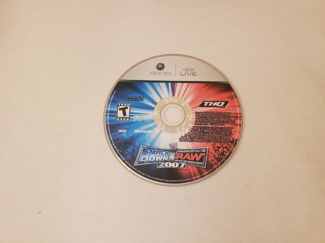Microsoft Xbox 360 Smackdown vs Raw 2007 video game