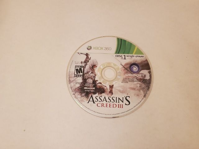 Microsoft Xbox 360 Assassin's Creed III - Disc 1 video game