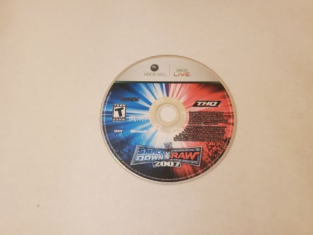Microsoft Xbox 360 Smackdown vs Raw 2007 video game