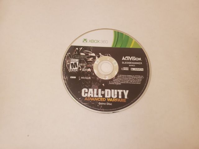 Microsoft Xbox 360 Call of Duty Advanced Warfare Game Disc video game