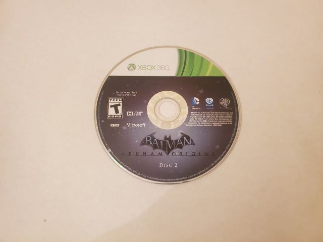 Microsoft Xbox 360 Batman Arkham Origins Disc 2 video game