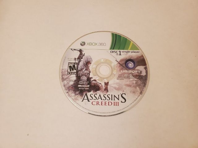 Microsoft Xbox 360 Assassin's Creed III - Disc 1 video game