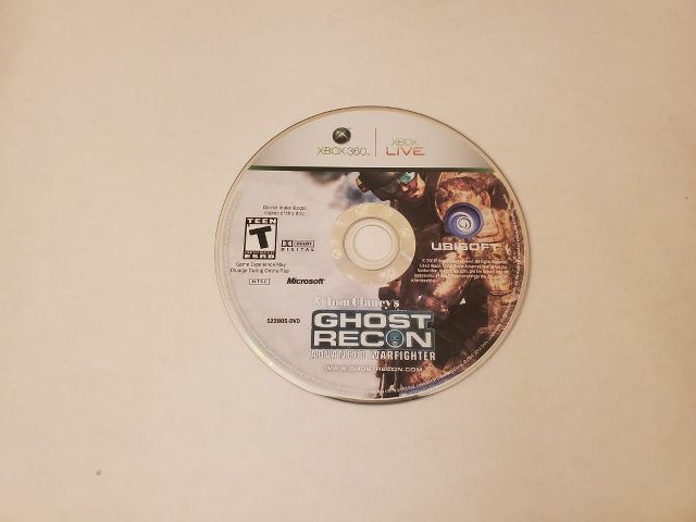 Microsoft Xbox 360 Ghost Recon Advanced Warfighter video game