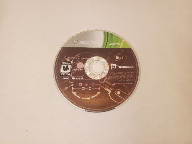 Microsoft Xbox 360 Bethesda Disc 3 Platinum Hits video game