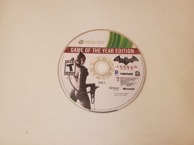 Microsoft Xbox 360 Batman Arkham City Game of the year edition video game