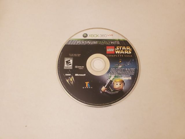 Microsoft Xbox 360 LEGO Star Wars The Complete Saga Platinum Family Hits video game