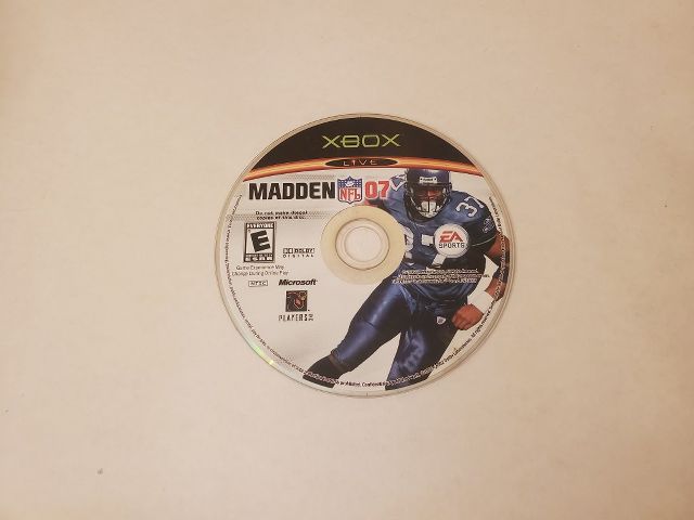 Microsoft Xbox Madden 07 video game