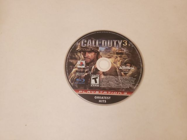 Sony Playstation 3 Call of Duty 3 Greatest Hits video game