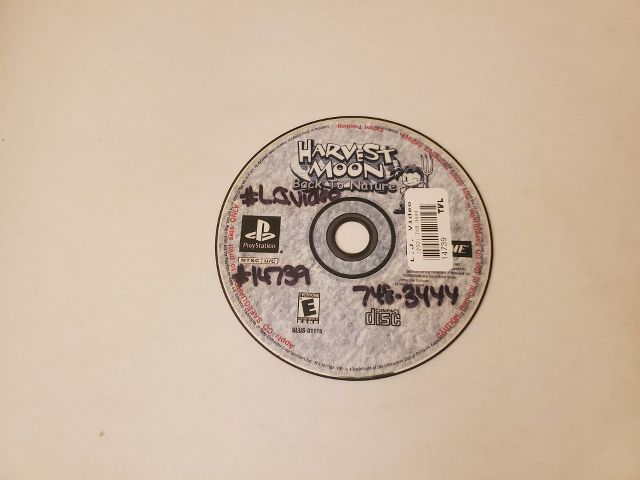 Sony Playstation 1 Harvest Moon Back To Nature video game