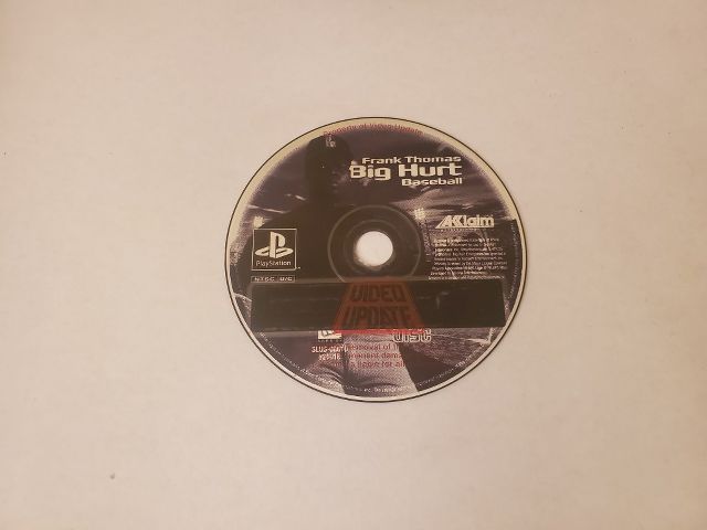 Sony Playstation 1 Big Hurt Baseball video game