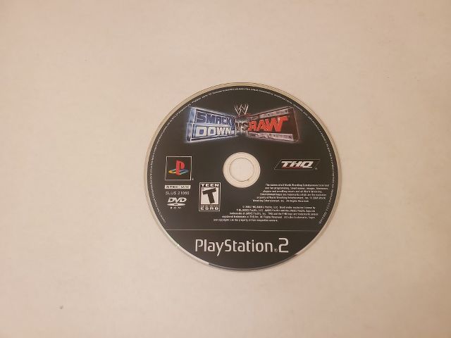 Sony Playstation 2 W Smackdown Vs Raw video game