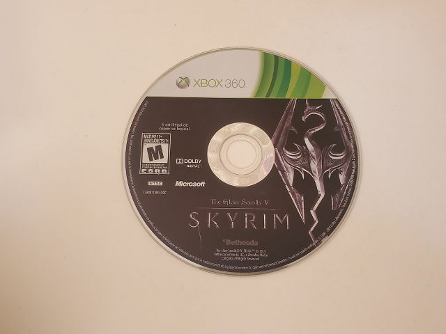 Microsoft Xbox 360 Skyrim The Elder Scrolls V video game