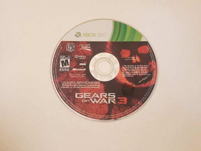 Microsoft Xbox 360 Gears of War 3 video game