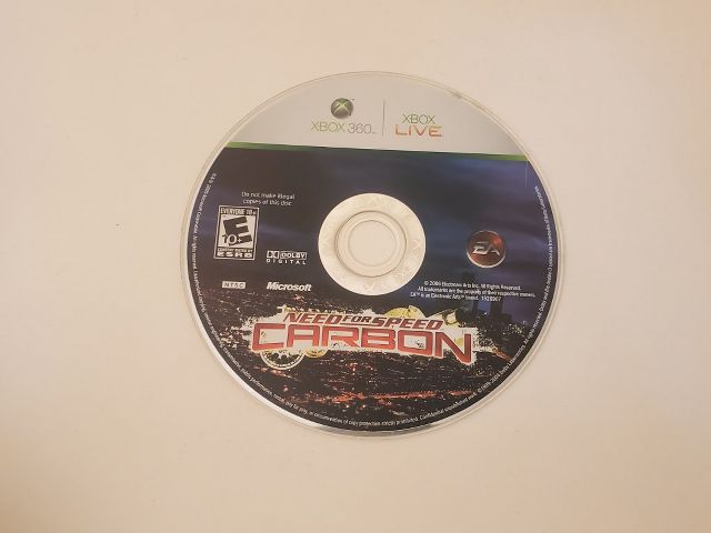 Microsoft Xbox 360 Need for Speed Carbon video game
