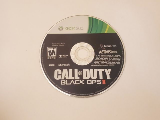 Microsoft Xbox 360 Call of Duty Black Ops II video game
