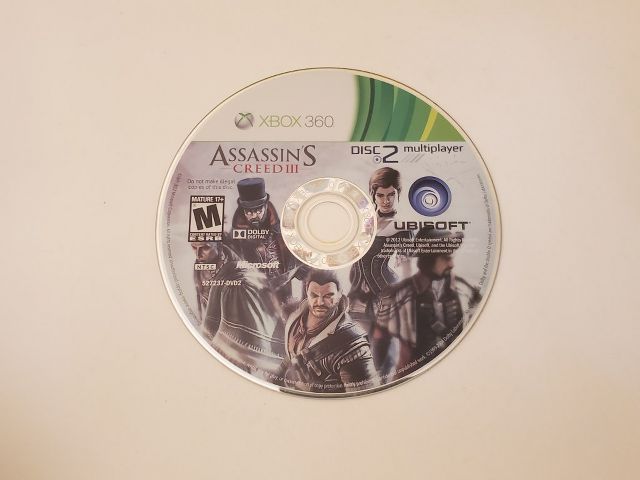 Microsoft Xbox 360 Assassin's Creed III - Disc 2 video game