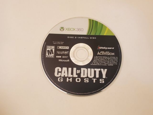 Microsoft Xbox 360 Call of Duty Ghosts Disc 2 - Install video game