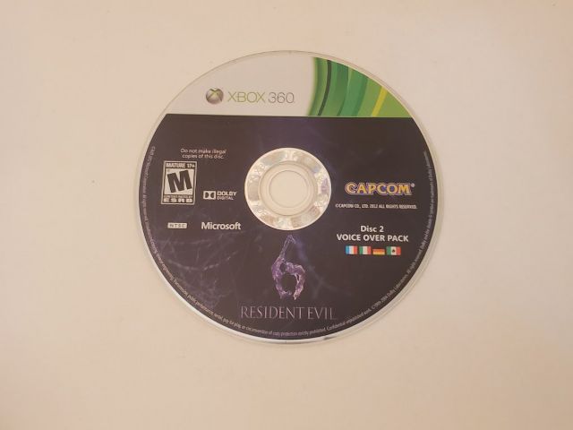 Microsoft Xbox 360 Resident Evil 6 Disc 2 video game