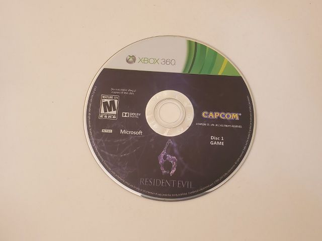 Microsoft Xbox 360 Resident Evil 6 Disc 1 video game