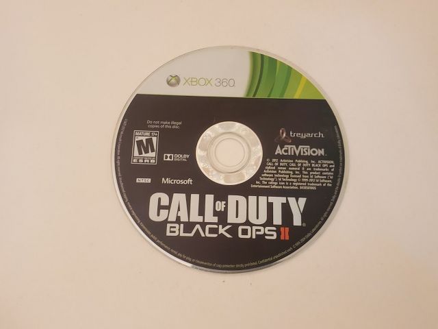 Microsoft Xbox 360 Call of Duty Black Ops II video game
