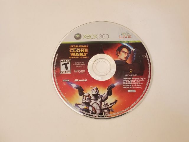 Microsoft Xbox 360 Star Wars The Clone Wars Republic Heroes video game