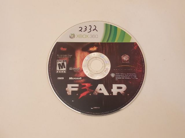 Microsoft Xbox 360 FEAR 3 video game