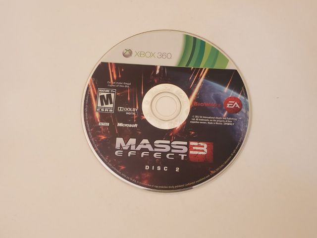Microsoft Xbox 360 Mass Effect 3 Disc 2 video game