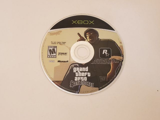 Microsoft Xbox Grand Theft Auto San Andreas video game