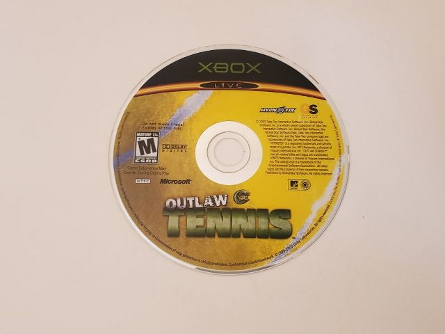 Microsoft Xbox Outlaw Tennis video game