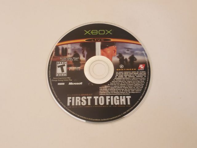 Microsoft Xbox First to Fight video game