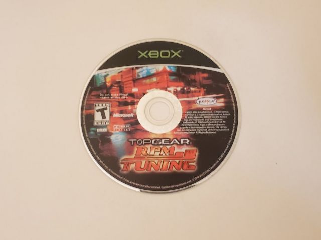 Microsoft Xbox Top Gear RPM Tuning video game