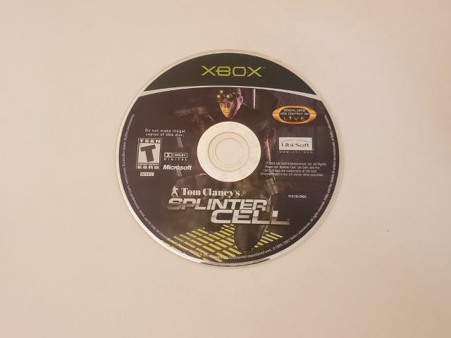 Microsoft Xbox Splinter Cell video game