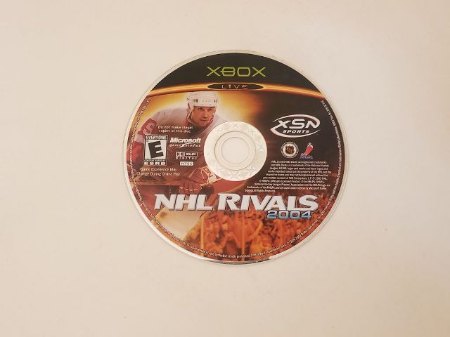Microsoft Xbox NHL Rivals 2004 video game