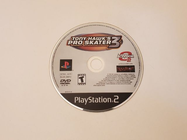 Sony Playstation 2 Tony Hawk's Pro Skater 3 video game